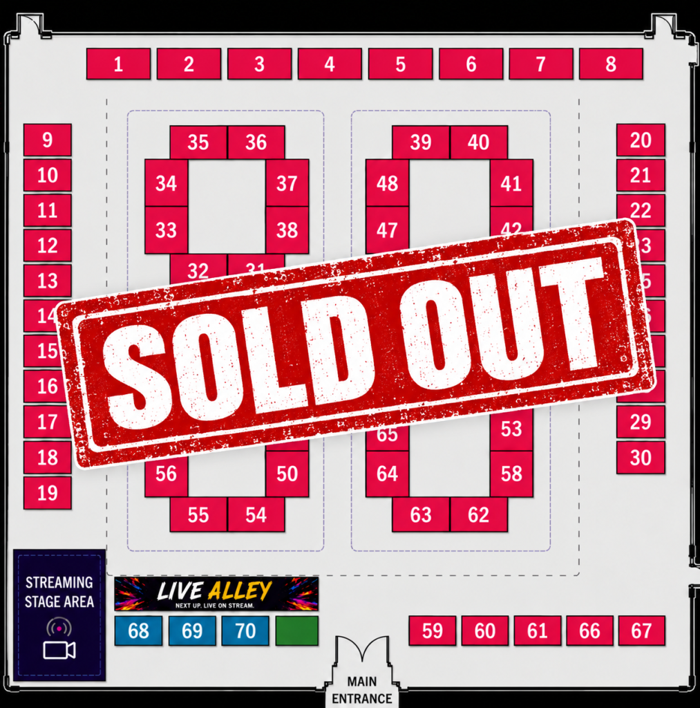 Hinsdale Card Show Floor Plan