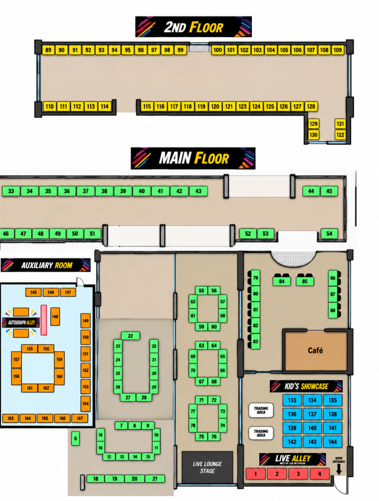 Harper College Card Show Floor Plan
